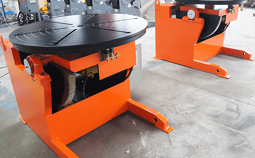 Rotary bearing for welding positioners