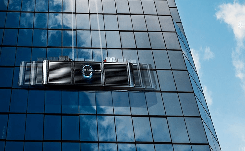 Swivel bearing for clean machine Windows skyscraper