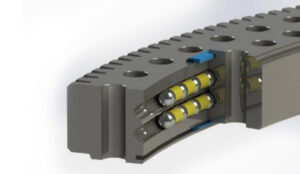 Multi-row slewing ring
